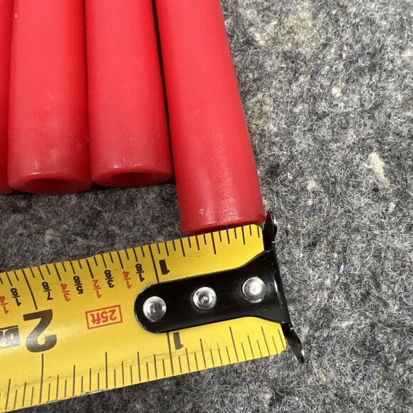 Vintage Dansk Designs France Red 8" Taper Candles Set Of 8 Style 1818 - Picture 4 of 10